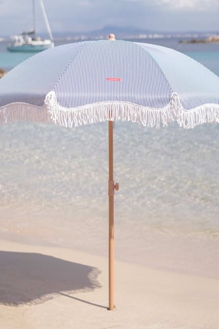 $Parasol rond avec pied - Diamètre toile 180 cm