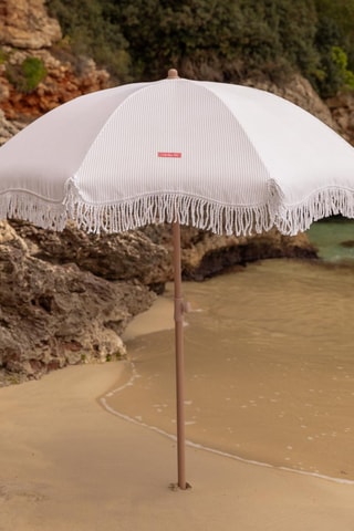 $Parasol rond avec pied - Diamètre toile 180 cm