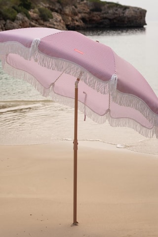 $Parasol rond avec pied - Diamètre toile 180 cm