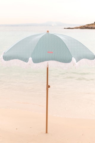 $Parasol rond avec pied - Diamètre toile 180 cm