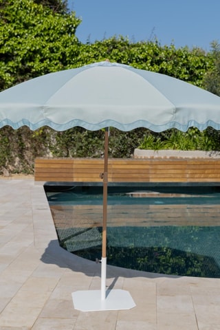 $Parasol rond avec pied - Diamètre toile 220 cm