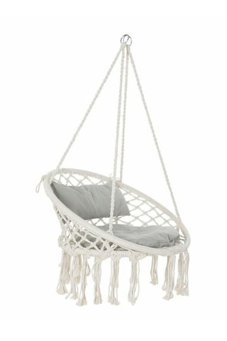 $Hamac chaise macramé suspendu - 82 x 62 x 123 cm