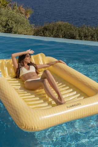 $Matelas de piscine gonflable - 205 x 140 x 38 cm - Jusqu'à 125 kg