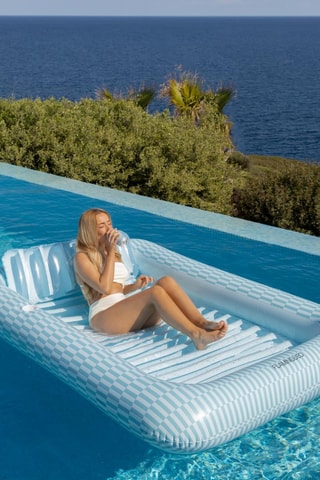 $Matelas de piscine gonflable - 205 x 140 x 38 cm - Jusqu'à 125 kg