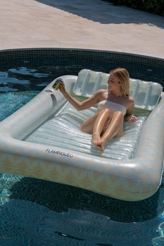 $Matelas de piscine gonflable - 205 x 140 x 38 cm - Jusqu'à 125 kg