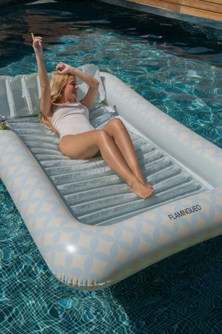 $Matelas de piscine gonflable - 205 x 140 x 38 cm - Jusqu'à 125 kg