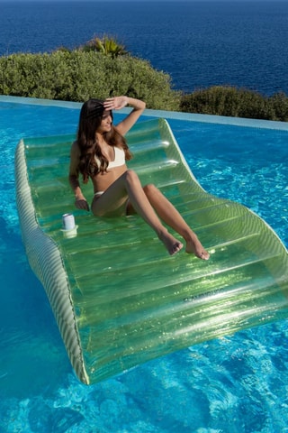 $Flotteur de piscine 2 places - 180 x 114 x 70 cm - Jusqu'à 125 kg
