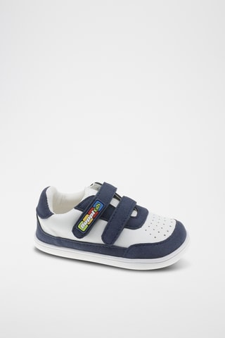 $Baskets - Blanc et bleu marine