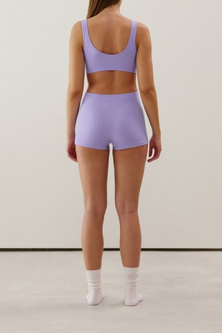 $Shorty taille haute Tulipaniz - Mauve