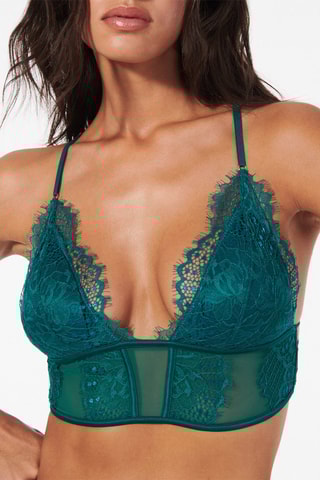 $Soutien-gorge ampliforme Bubiniz - Bleu pétrole
