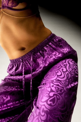 $Pantalon wide legs Coeurdetailliz - Violet
