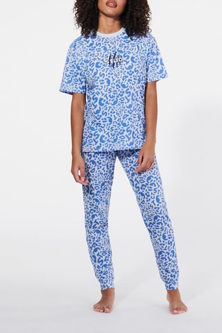 $T-shirt de pyjama Lilo et Stitch Disney en coton biologique - Bleu - Undiz
