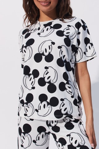 $T-shirt de pyjama Mickey Disney - Blanc - Undiz