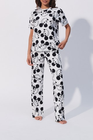 $T-shirt de pyjama Mickey Disney - Blanc - Undiz