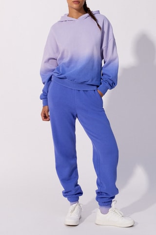 $Sweat dip and dye Dipiz en coton biologique - Mauve et indigo - Undiz
