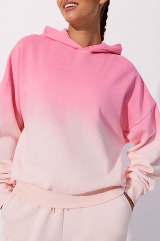 $Sweat dip and dye Dipiz en coton biologique - Rose - Undiz