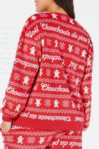 $Sweat en velours Chouchoutiz - Rouge