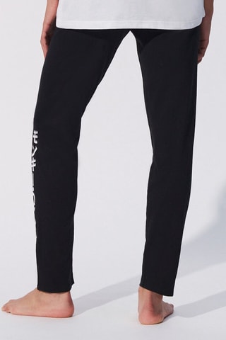 $Pantalon de pyjama One Piece Luffiz en coton biologique - Noir - Undiz