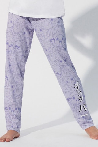 $Pantalon de pyjama One Piece en coton biologique - Bleu - Undiz