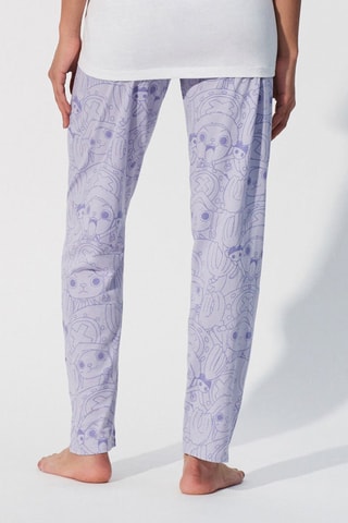 $Pantalon de pyjama One Piece en coton biologique - Bleu - Undiz