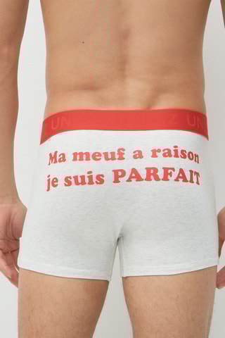 $Boxer Meufraisoniz en coton biologique - Blanc