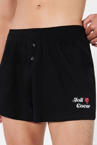 $2 caleçons Jolicoriz - Noir et rouge