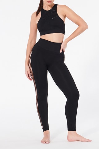 $Legging taille haute Laceseamiz - Noir