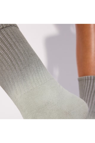 $Chaussettes dip and dye Dipiz en coton biologique - Gris