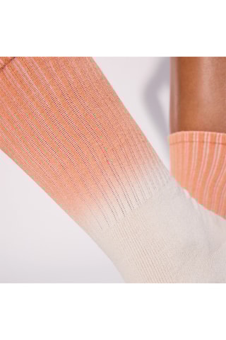 $Chaussettes dip and dye Dipiz en coton biologique - Orange - Undiz
