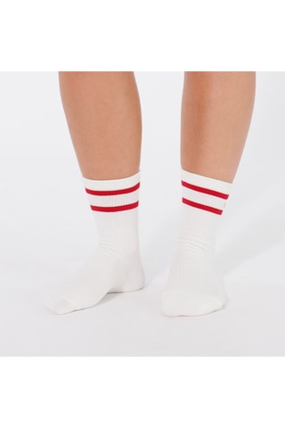 $Chaussettes Boomotiz en coton biologique - Blanc - Undiz