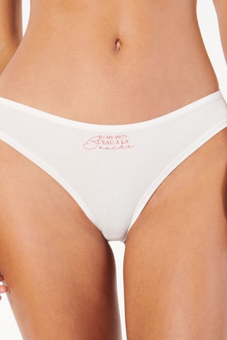 $3 culottes Bottliz - Corail et blanc
