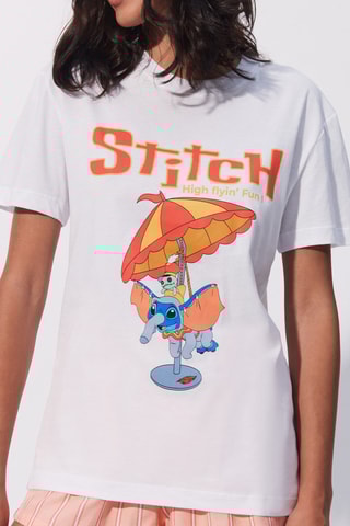 $T-shirt Stitch Lilo et Stitch Disney - Blanc - Undiz