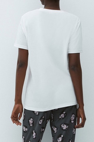 $T-shirt en coton biologique Mulan Disney Mulalliz - Blanc - Undiz