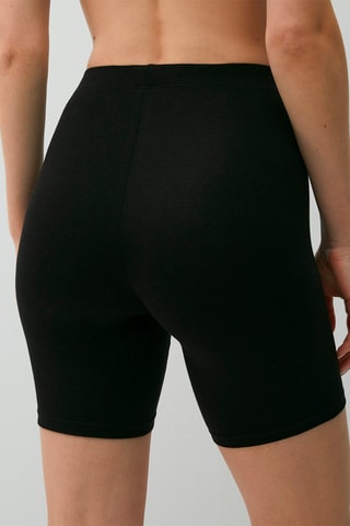 $Panty taille haute Basiciz en coton biologique - Noir