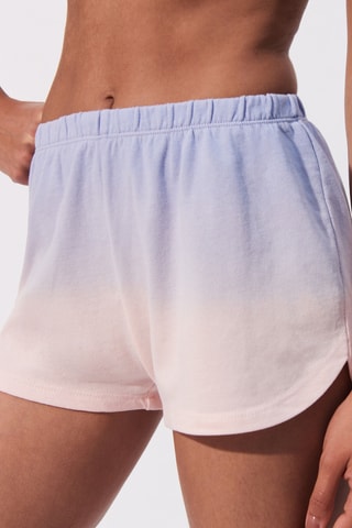 $Short dip and dye Dyeagnesiz en coton biologique - Ciel et nude - Undiz