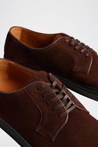 $Derbys en nubuck Kantens - Marron