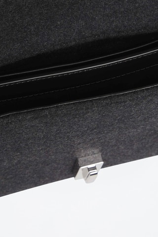 $Sac bandoulière en laine Gris foncé