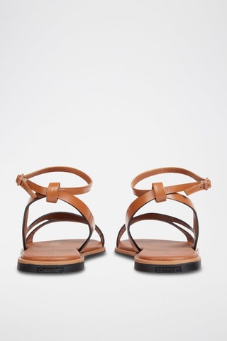 $Sandales en cuir Marron