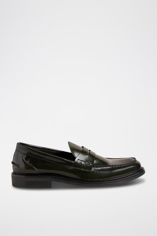 $Mocassins en cuir verni Brynner - Noir