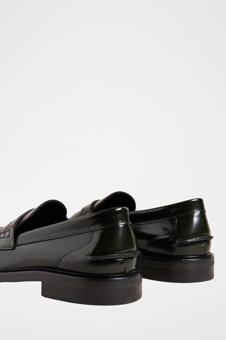 $Mocassins en cuir verni Brynner - Noir