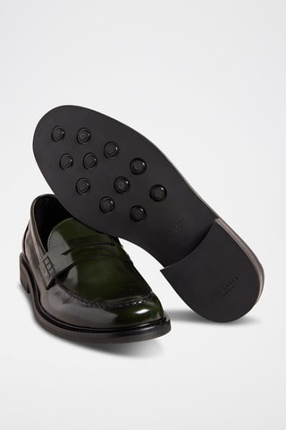 $Mocassins en cuir verni Brynner - Noir