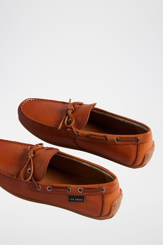 $Mocassins en cuir Kenneyp - Camel