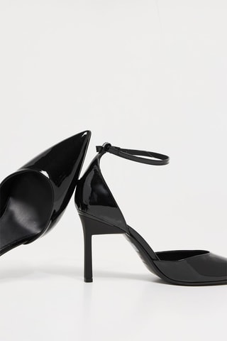 $Escarpins en cuir verni - Noir