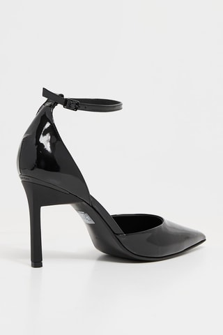 $Escarpins en cuir verni - Noir