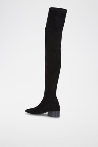 $Cuissardes en nubuck - Noir