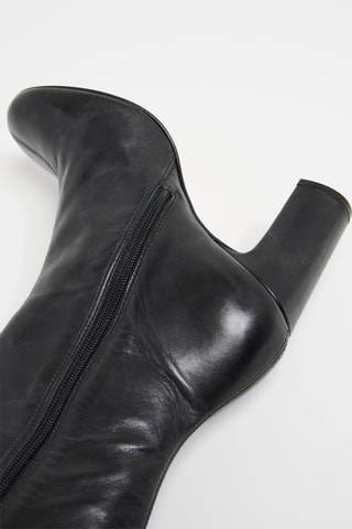 $Cuissardes en cuir - Noir