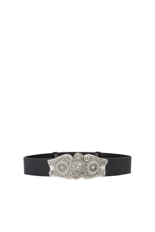 $Ceinture en cuir - Noir