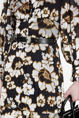 $Ceinture en cuir - Noir
