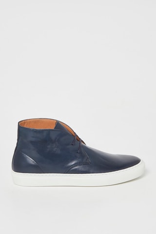 $Boots en cuir Clarecb - Bleu marine