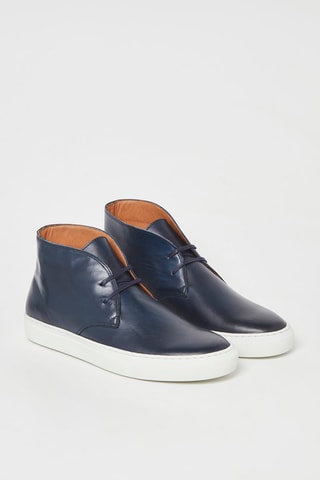 $Boots en cuir Clarecb - Bleu marine